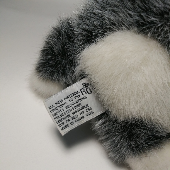 Russ Berrie Blizzard Mini Husky Dog Puppy Plush Stuffed Animal Toy Blue Eyes 11" - Picture 8 of 9